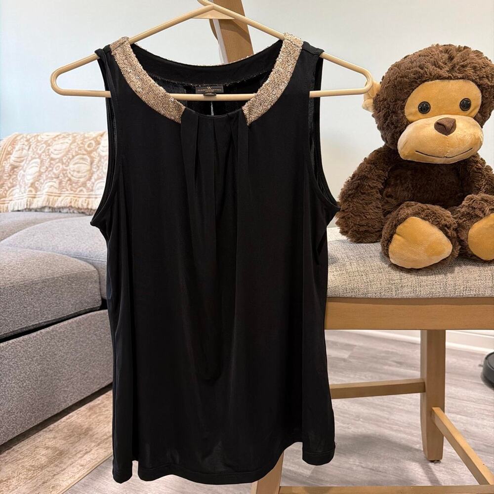 Worthington Petite Flowy Sleeveless Blouse Medium